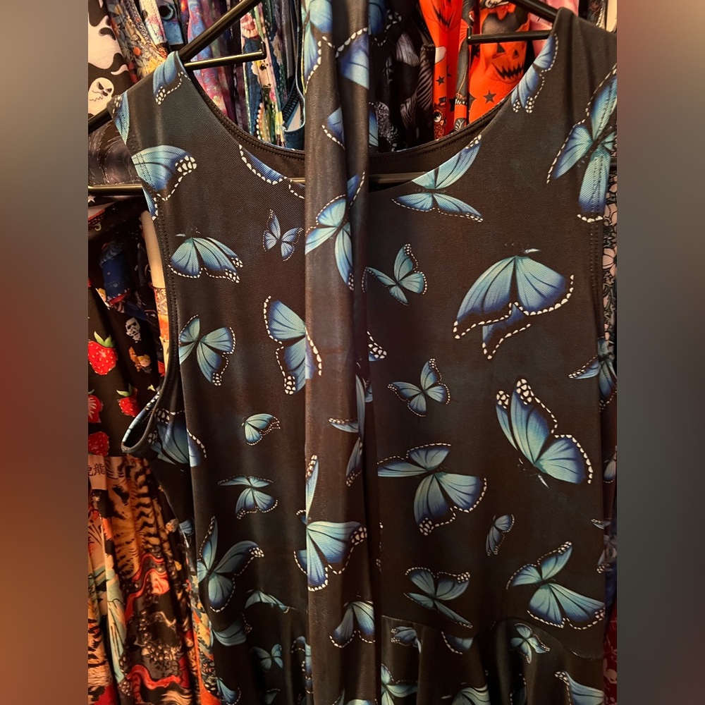 Blackmilk Butterfly Spell Sheer Dance Partner Dress High Low Dress L NWT - Picture 3 of 5